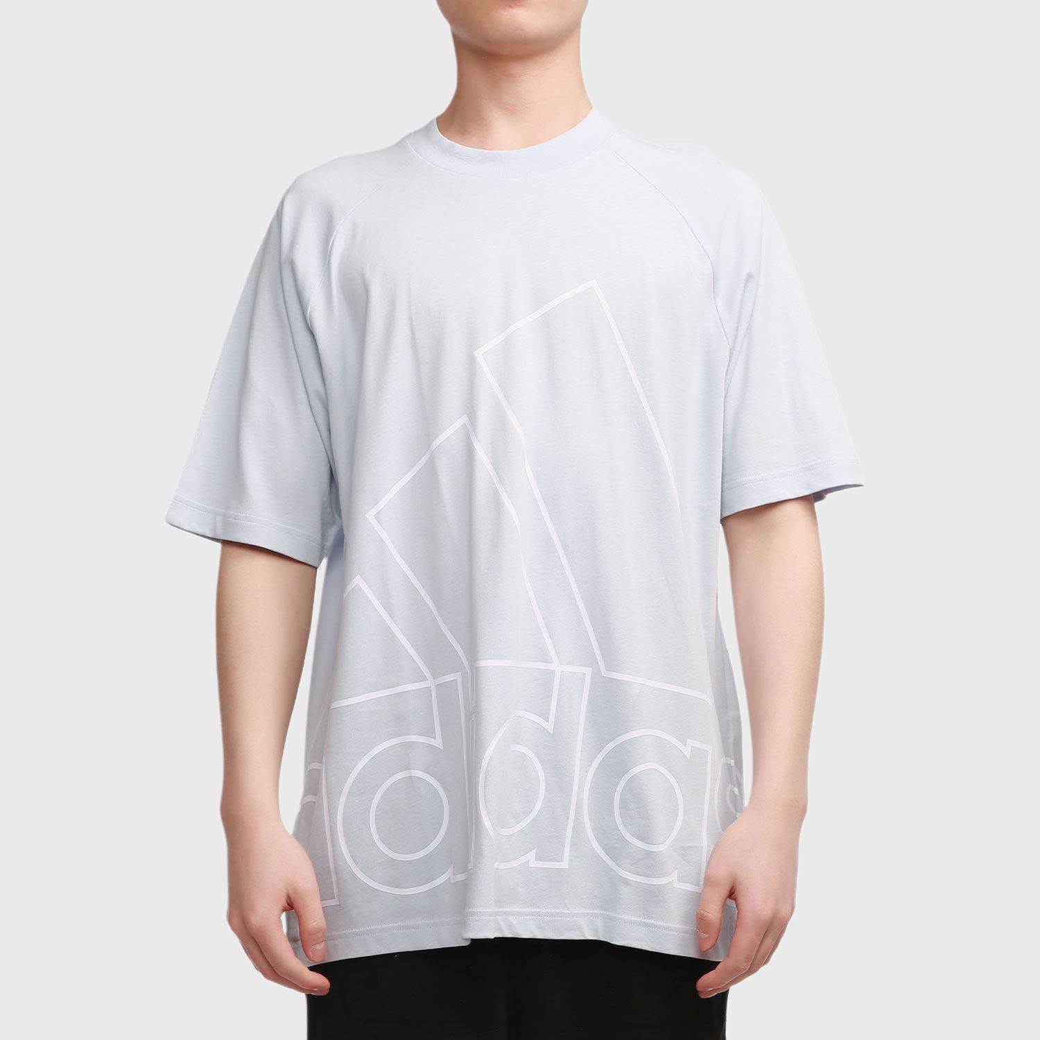 Мужская футболка adidas U Big Logo T (синий) — фото 3