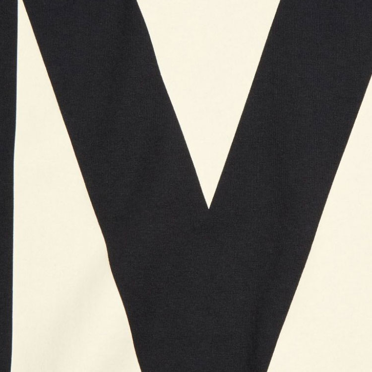 Женская футболка Valentino Logo T (черная) — фото 7