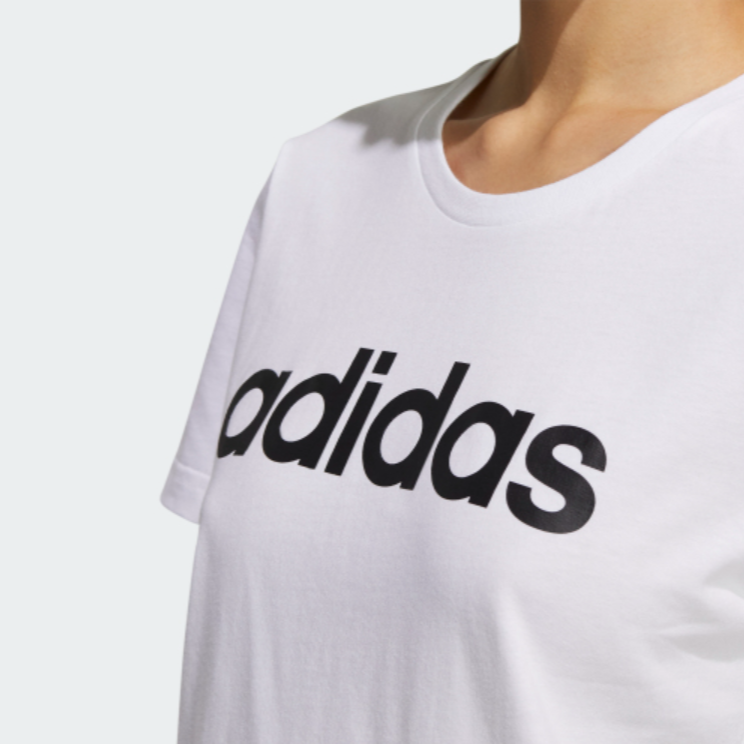Женская футболка adidas neo WCELINRTEE1 Logo T (белая) — фото 7
