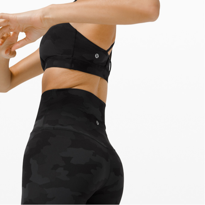 Lululemon Align Casual Shorts Women’s Camouflage Deep Carbon Multicolor
