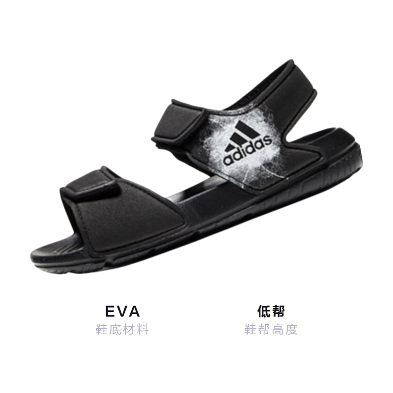 Сандалии adidas Altaswim (черные) — фото 3