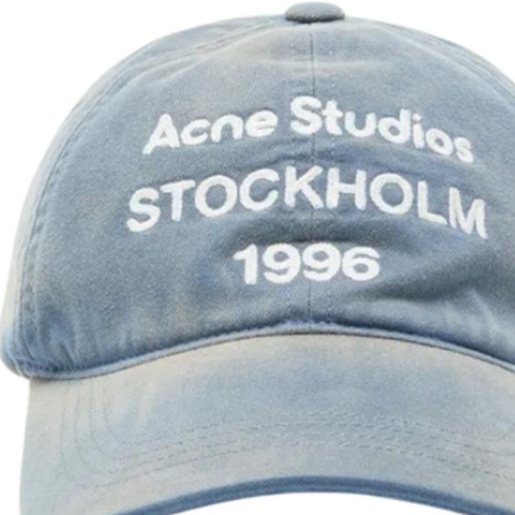 Кепка Acne Studios (темно-синяя) — фото 2