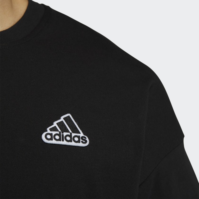 Мужская футболка adidas (черная) — фото 5