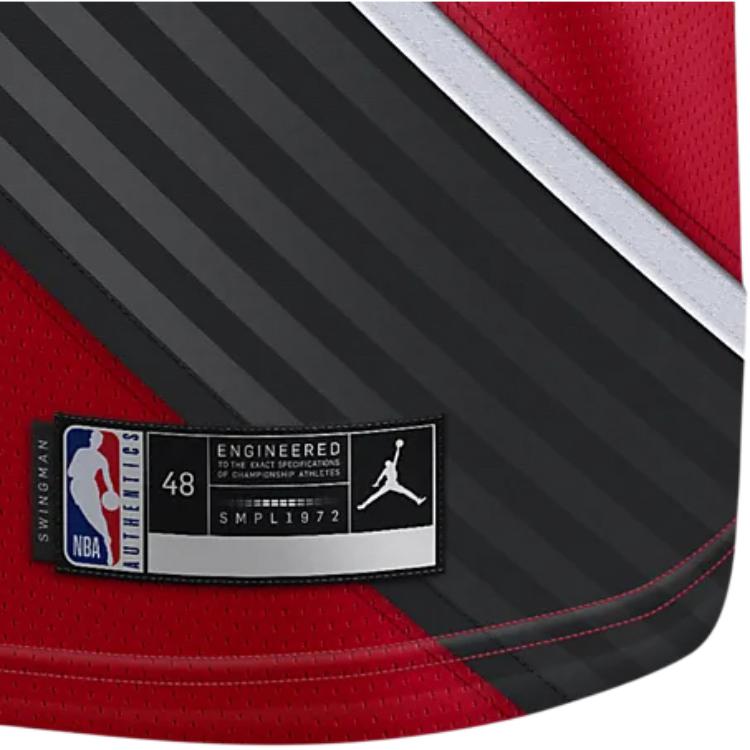 Мужская футболка Jordan NBA (красная) — фото 5