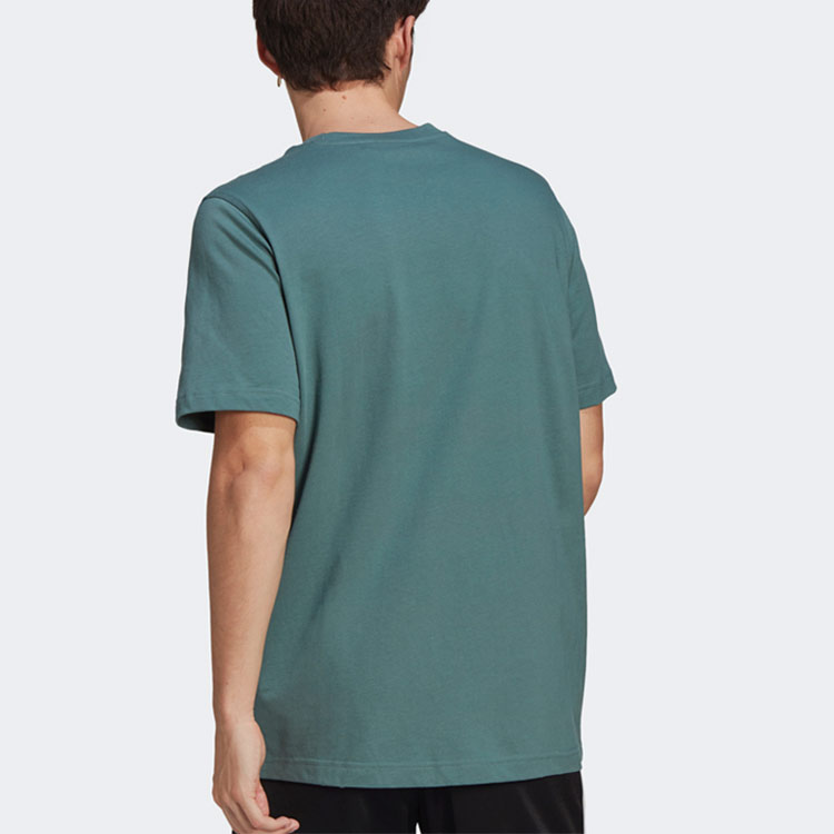 Мужские футболка adidas originals T (зеленый) — фото 2