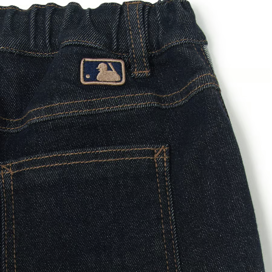 Детские джинсы MLB Logo (синие) — фото 3