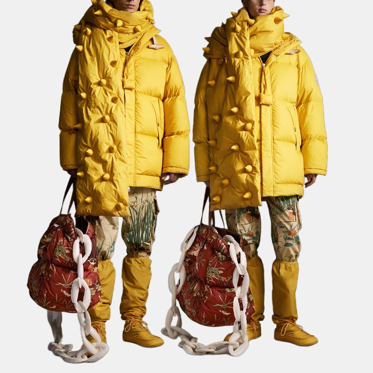 Куртка MONCLER (желтая) — фото 4