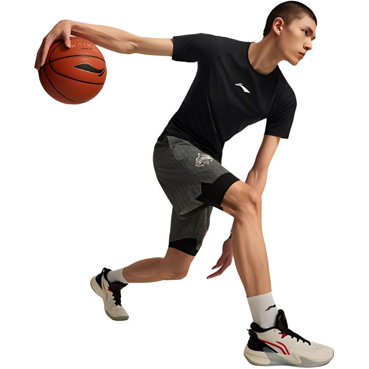 LiNing CBA Collection Professional Basketball Collection Workout Clothing Men’s Black