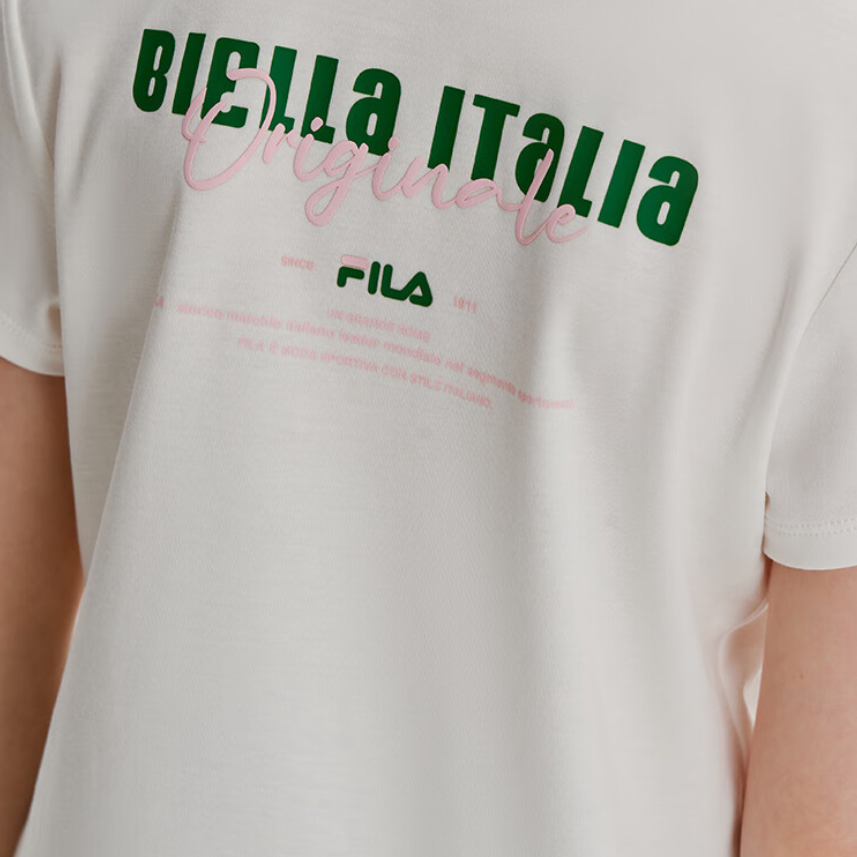 Женская футболка Fila Kids (белая) — фото 6