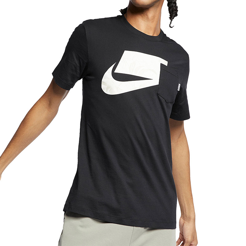 Мужская футболка Nike T (черная) — фото 3