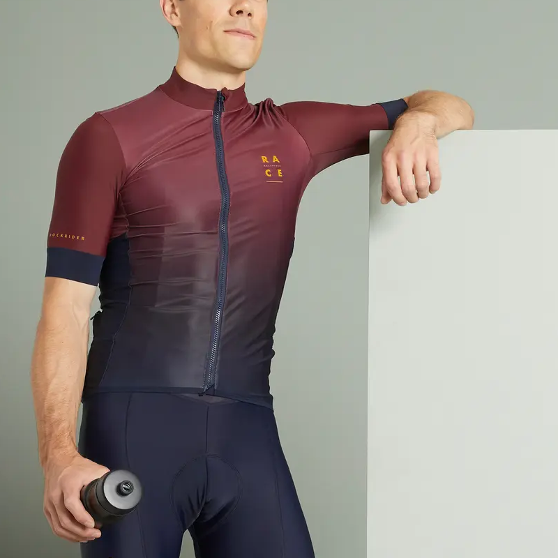 DECATHLON Cycling Clothing Men’s Dark Burgundy