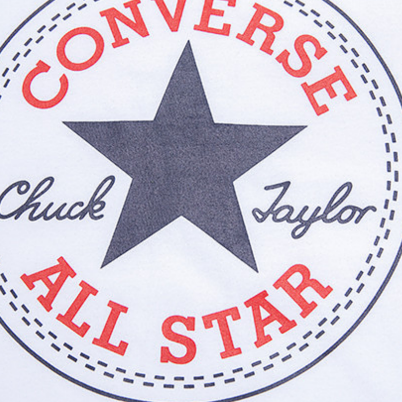 Мужская футболка Converse ConverseTlogo (белая) — фото 4