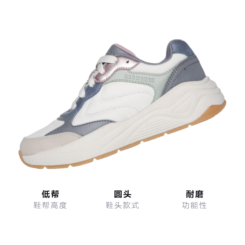 Кроссовки Skechers Nova Jogger (бело-серые) — фото 3