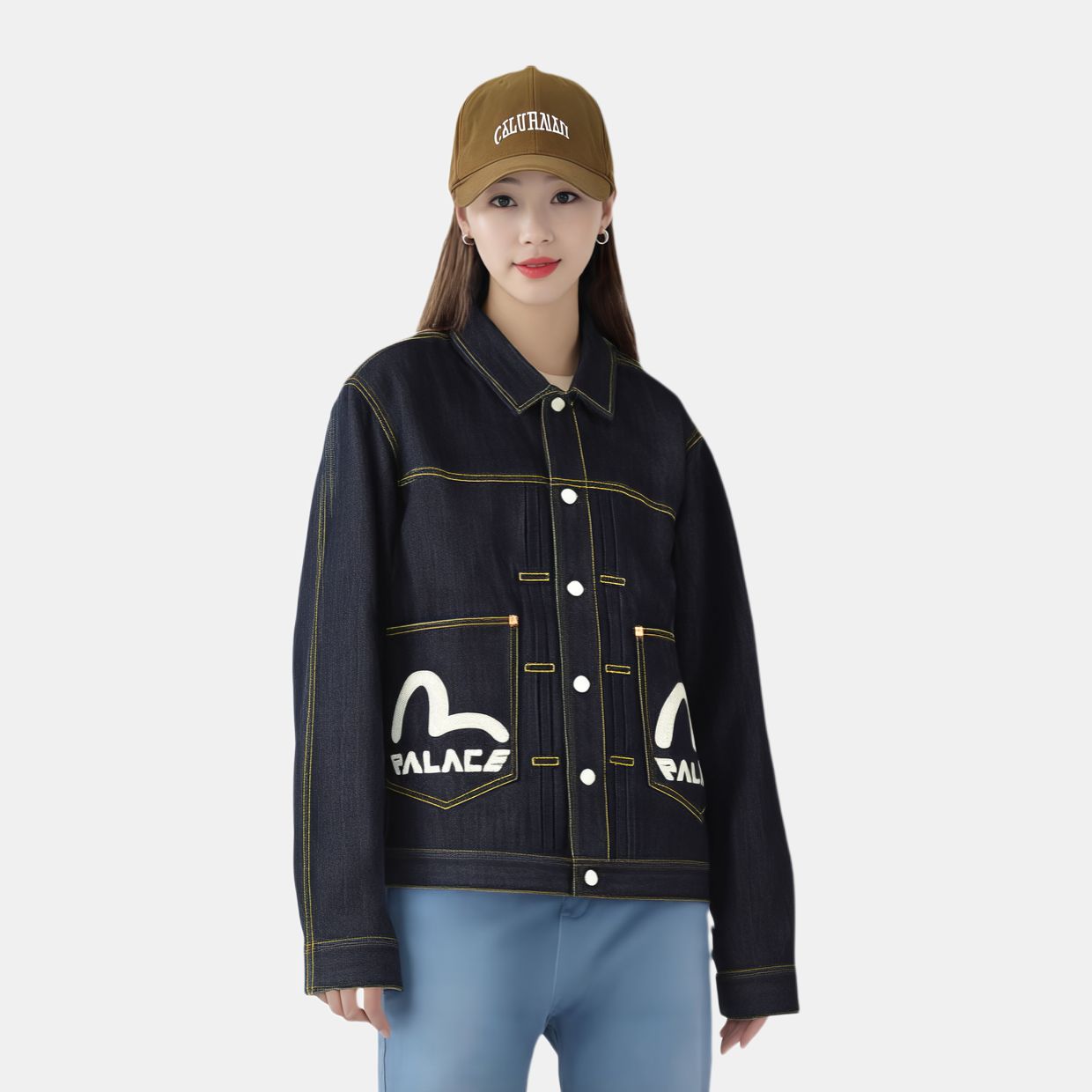 Куртка Palace x EVISU (синяя) — фото 4