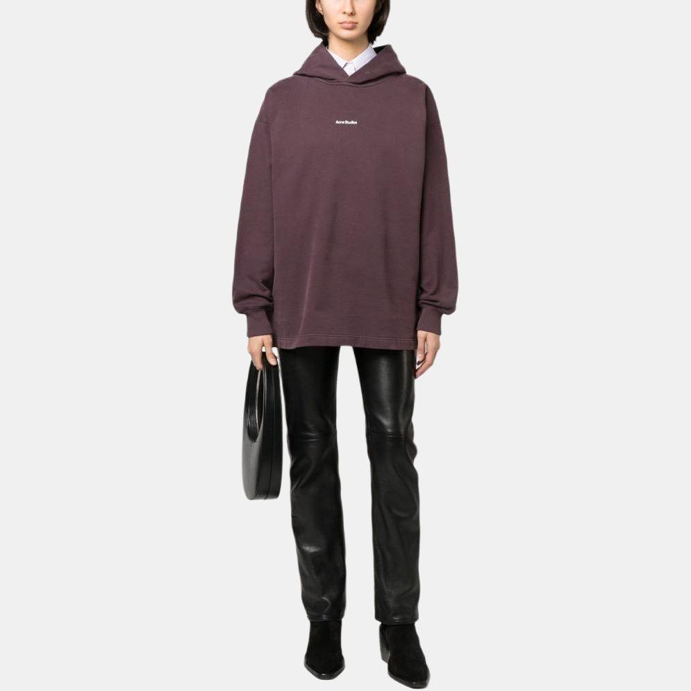 Женское худи Acne Studios (фиолетовое) — фото 4