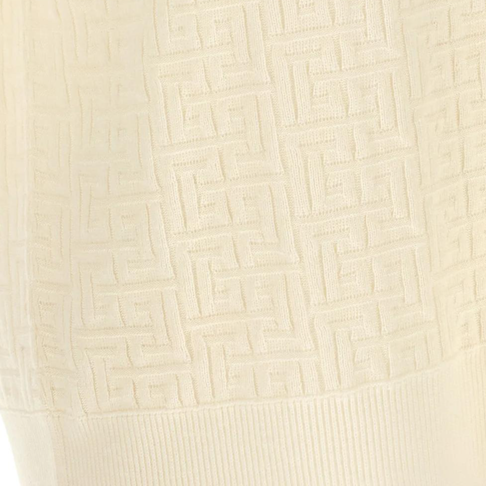 Мужская футболка-поло BALMAIN SS26 (черная) — Белый — фото 4