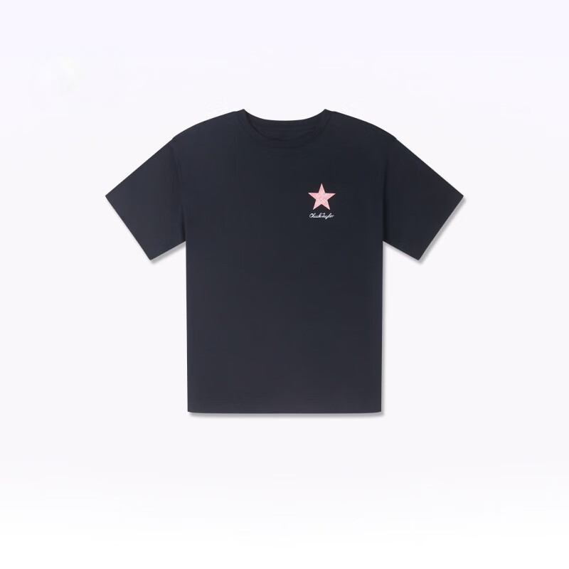 Женская футболка Converse Star Logo (черная) — фото 2
