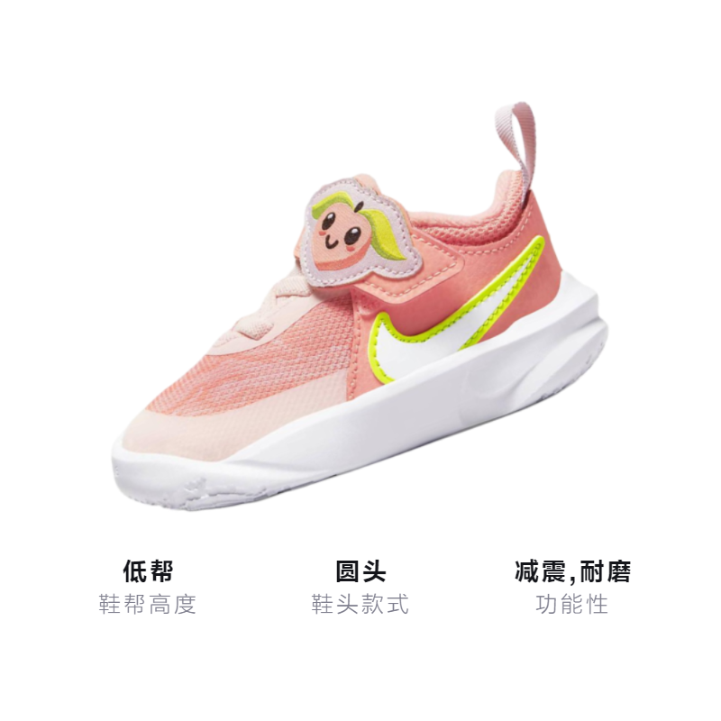 Кроссовки Nike Team Hustle D 10 Lil (бело-оранжевые) — фото 3