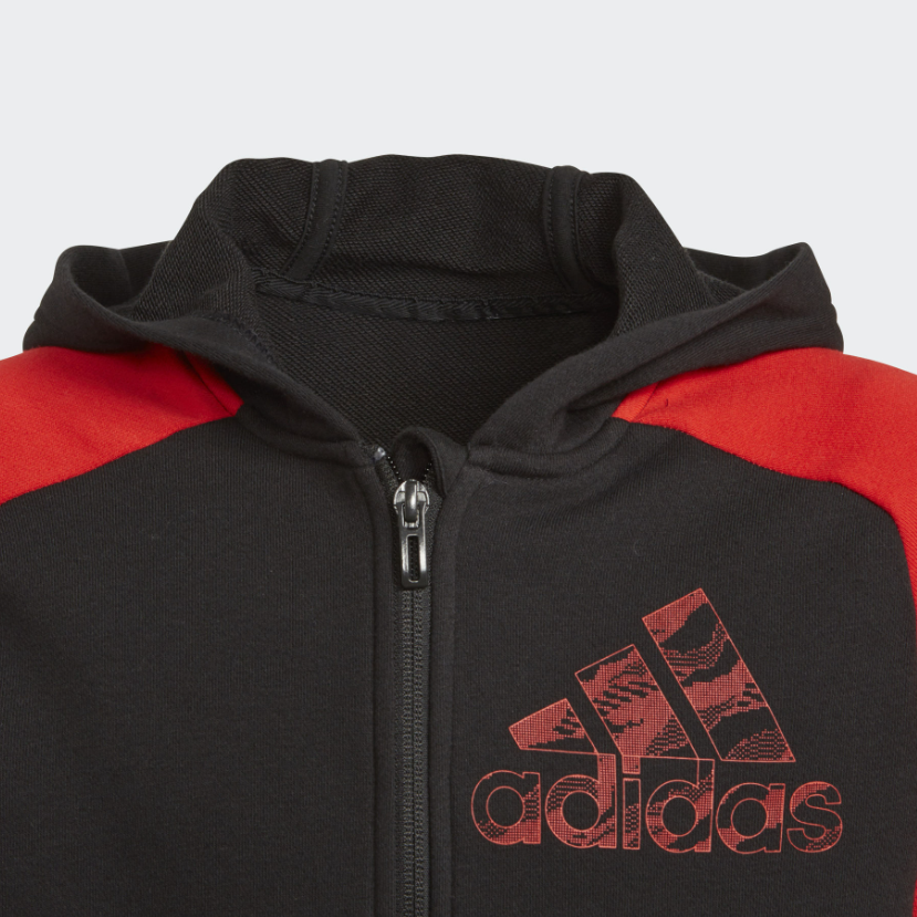 Куртка adidas / (красно-черная) — фото 5