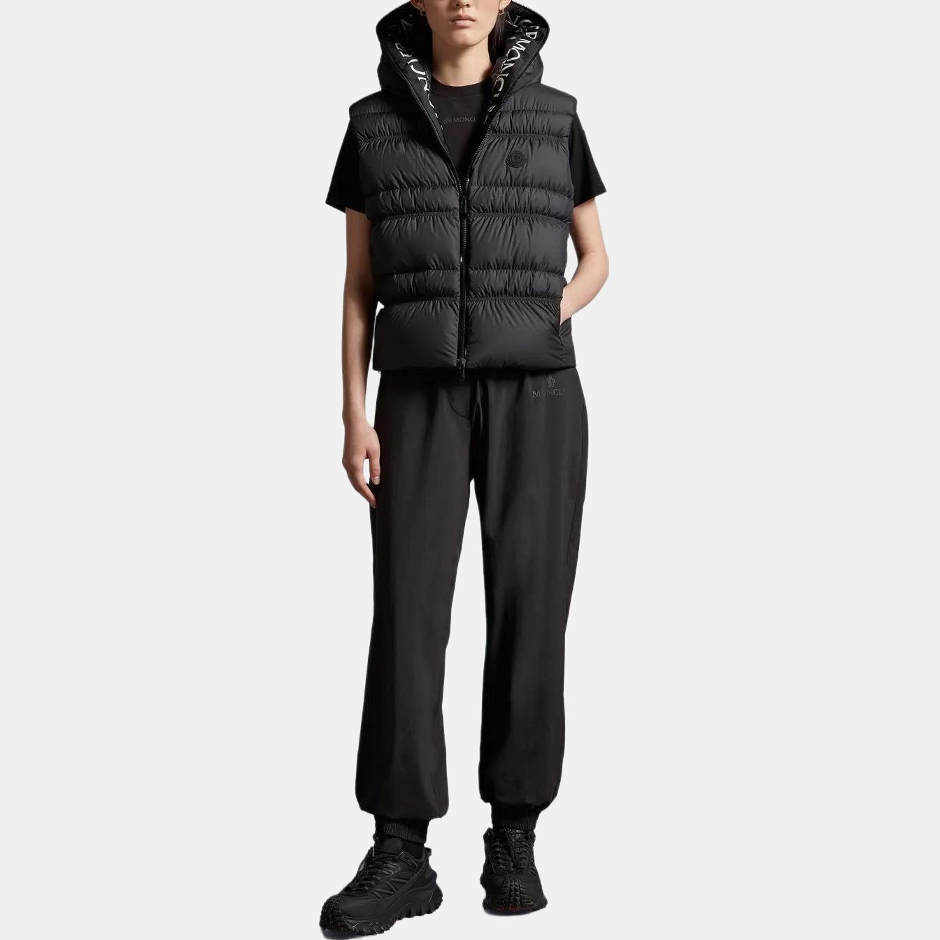Женский жилет Moncler (черный) — фото 4