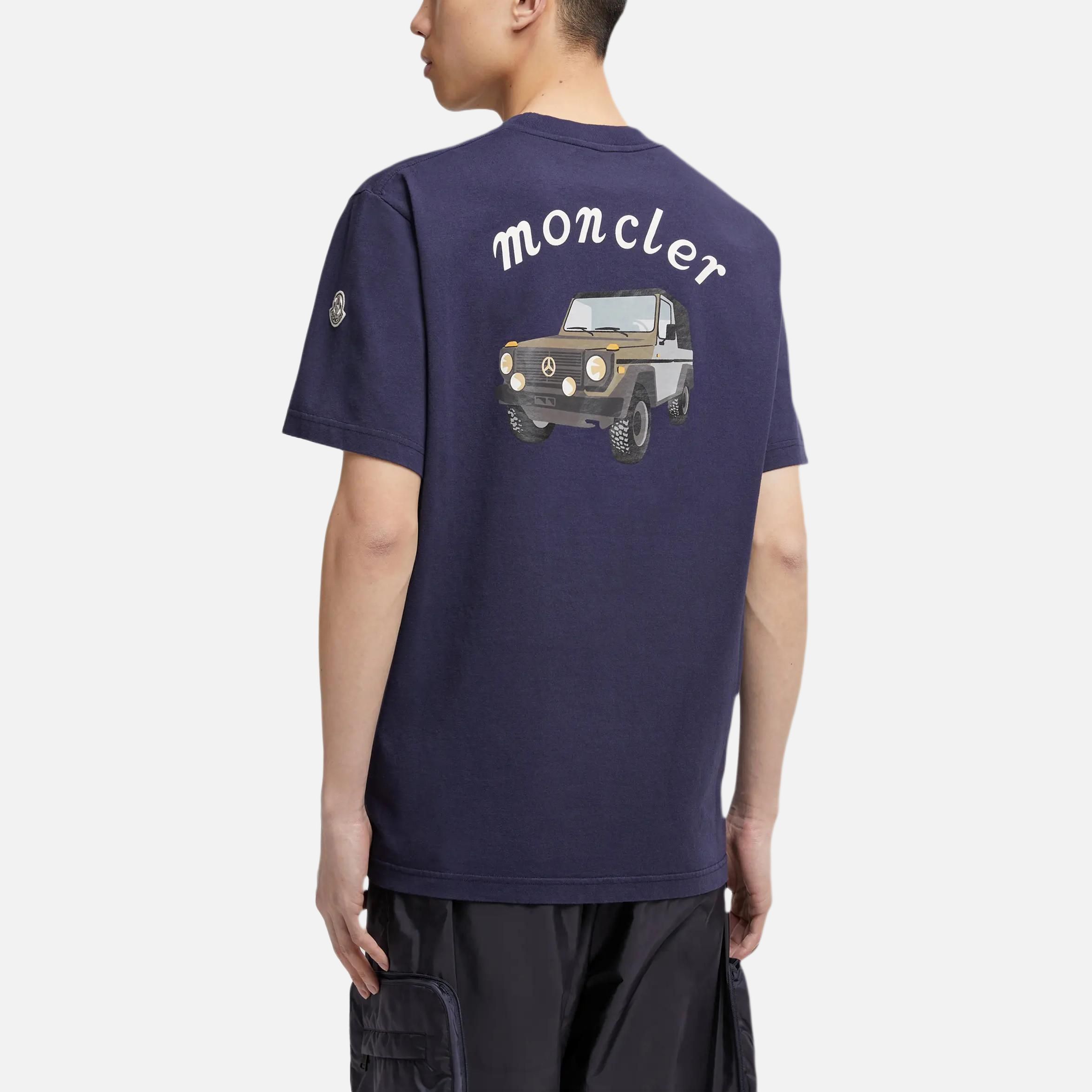 Мужская футболка MONCLER GENIUS x Ме- by Nigo (синяя) — фото 3