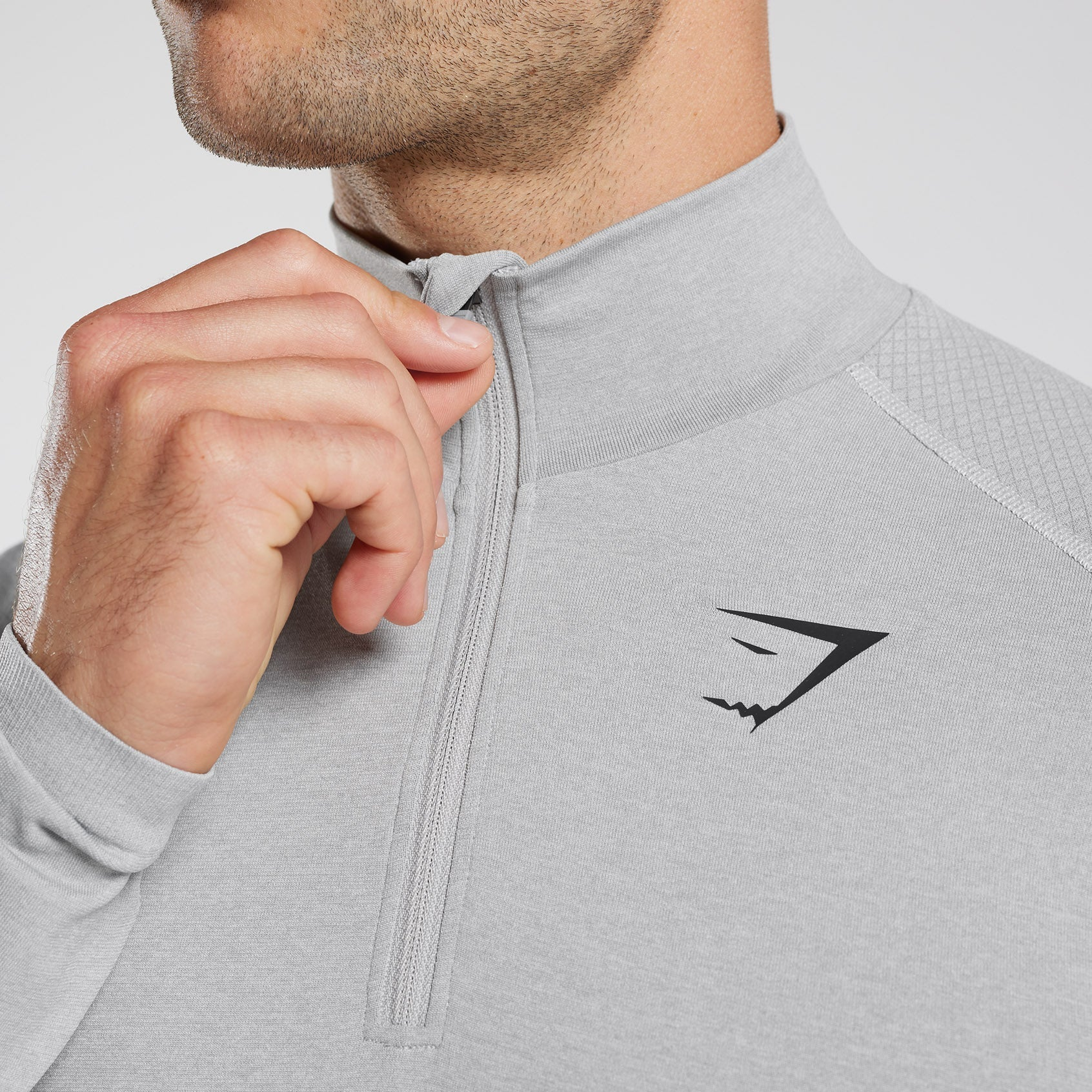 GYMSHARK Workout Clothing Men’s Light Gray/Smoke Gray