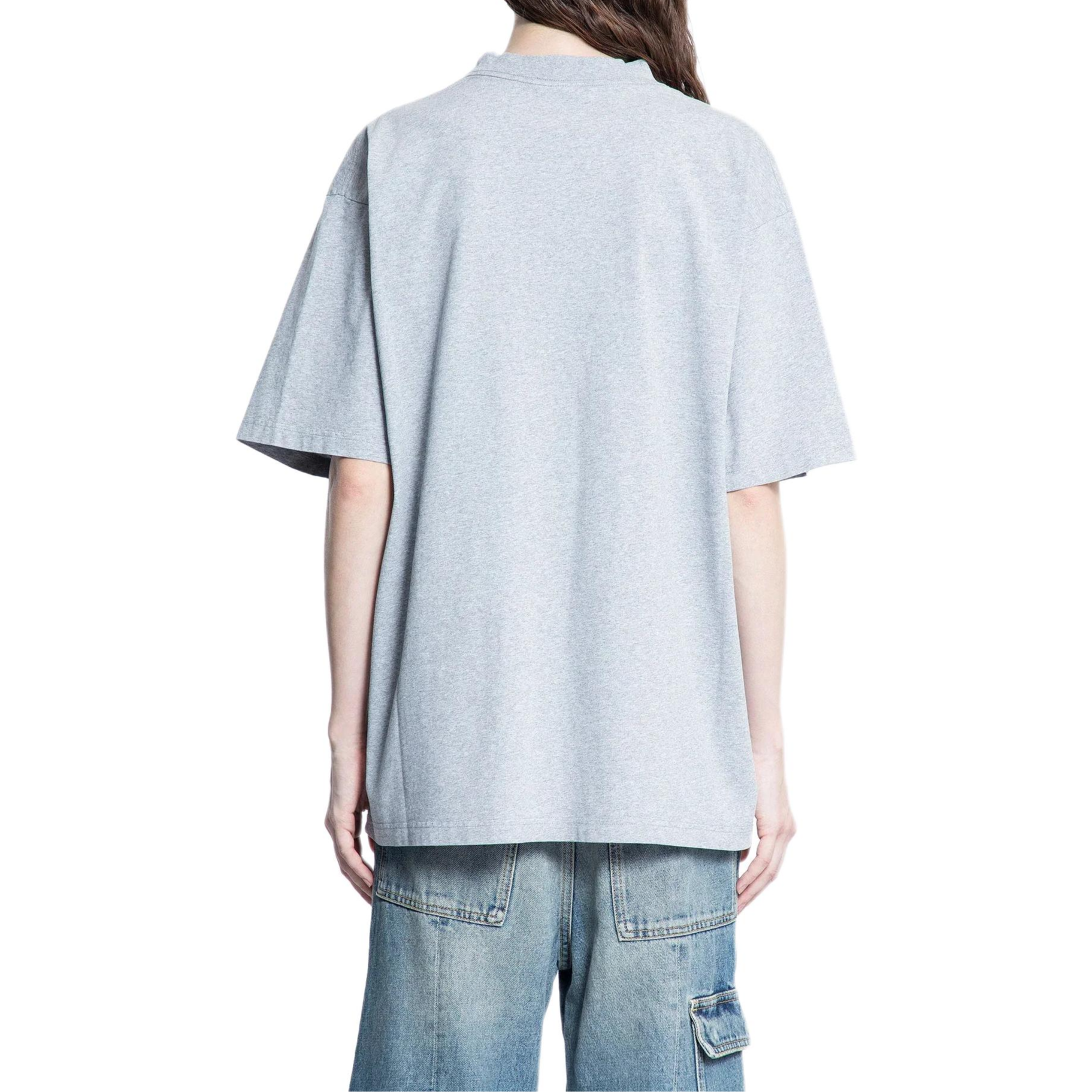 Женская футболка Balenciaga SS25 T (средне-серая) — Средне-серый — фото 4