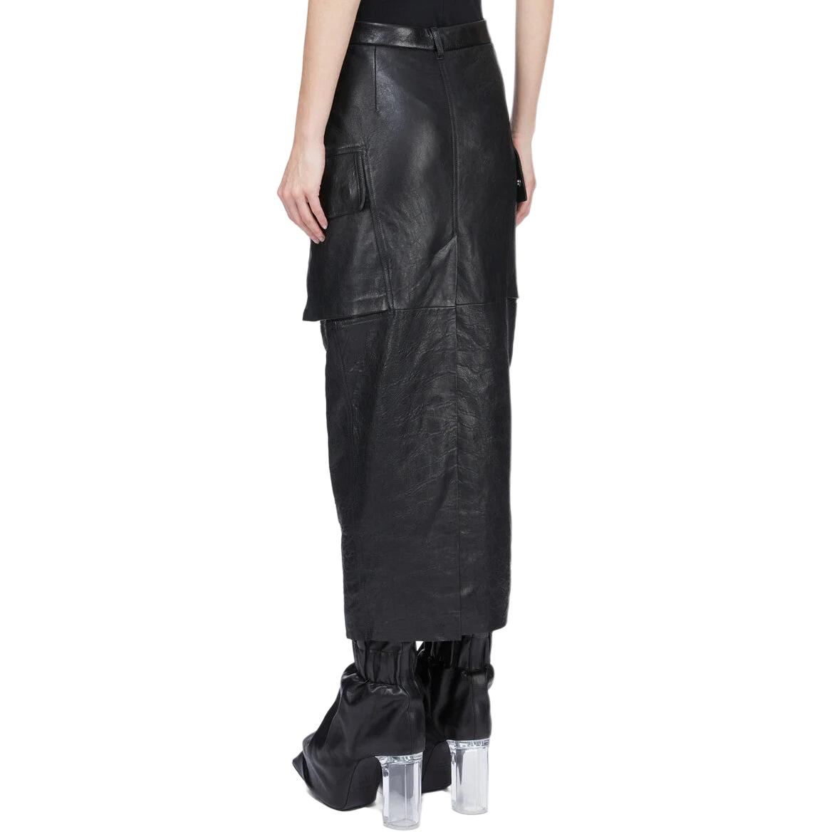 Женская юбка RICK OWENS/RO SS26 (черная) — фото 5