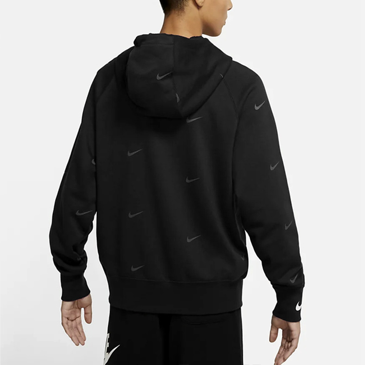 Мужское худи Nike Nsw Swoosh Po Sbb (черное) — фото 4