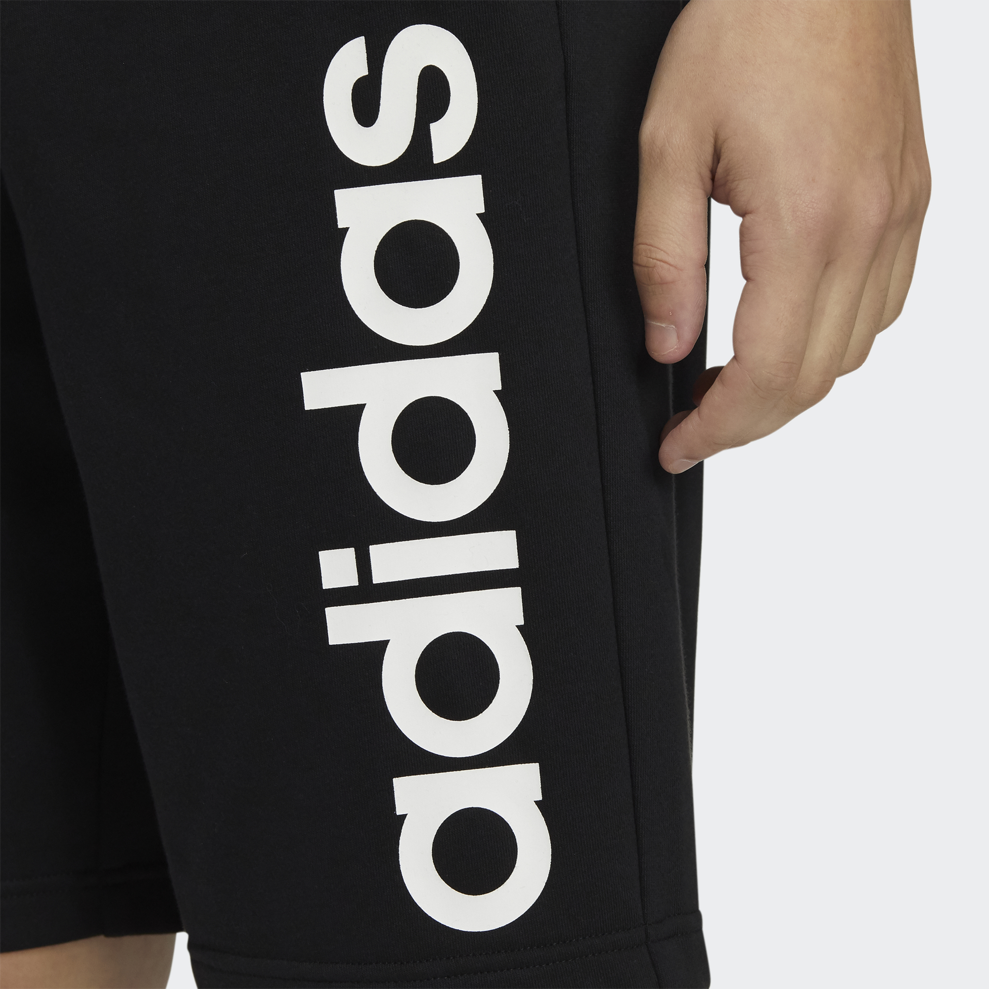 Мужские шорты adidas neo (черные) — фото 5