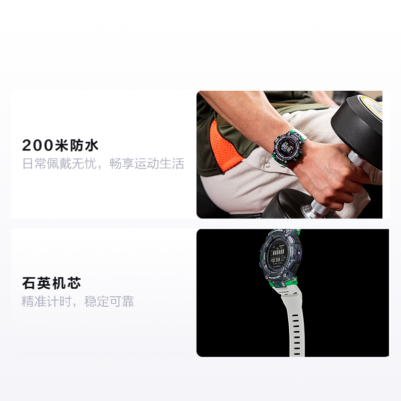 Мужские наручные часы Casio G-SQUAD G-SHOCK G-SQUAD GPS LED (черные) — фото 2