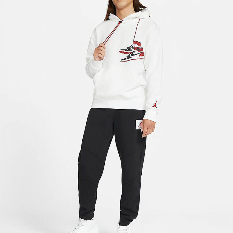 Мужские худи Jordan Jumpman Holiday (белые) — фото 4