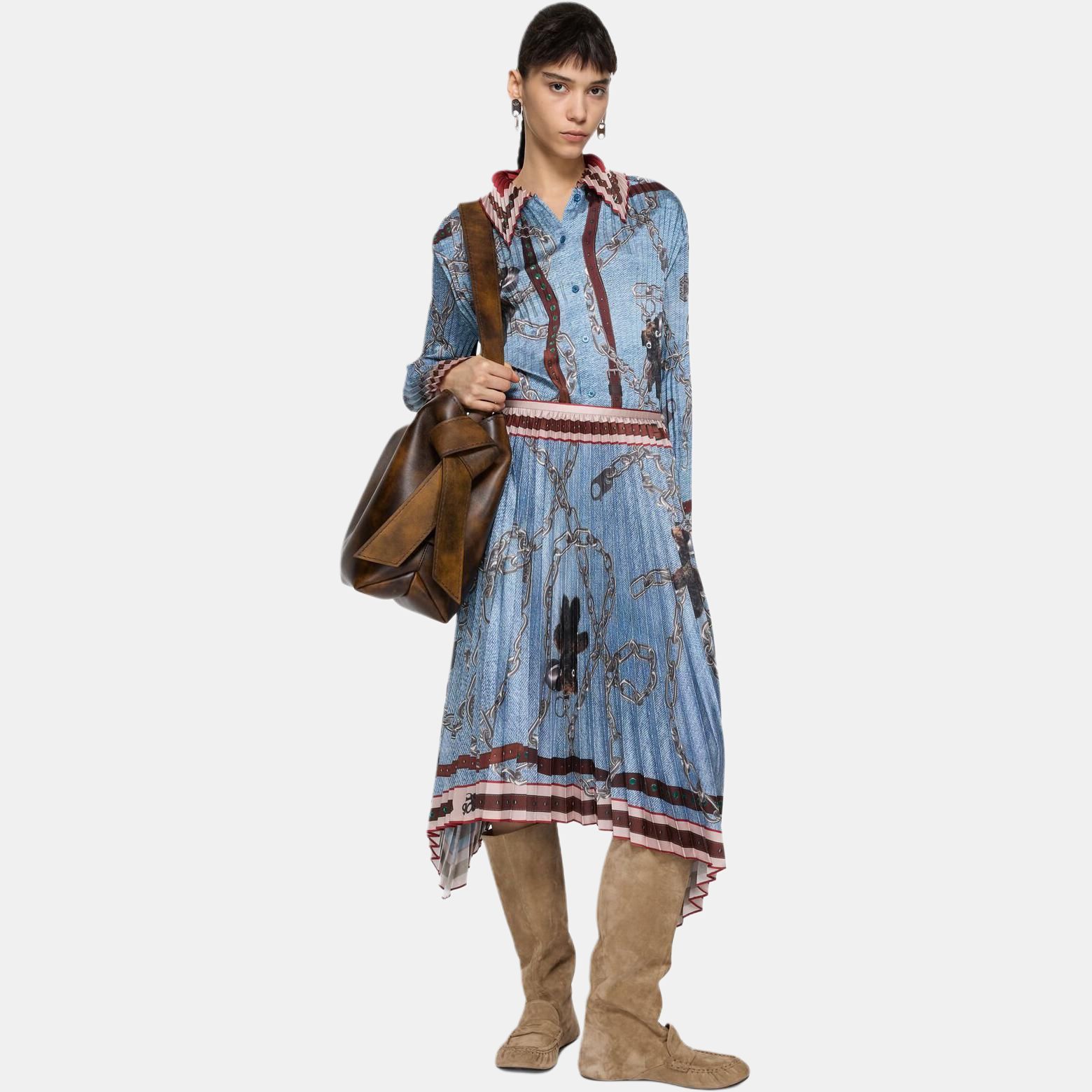 Женская рубашка Acne Studios SS26 (разноцветный) — фото 3