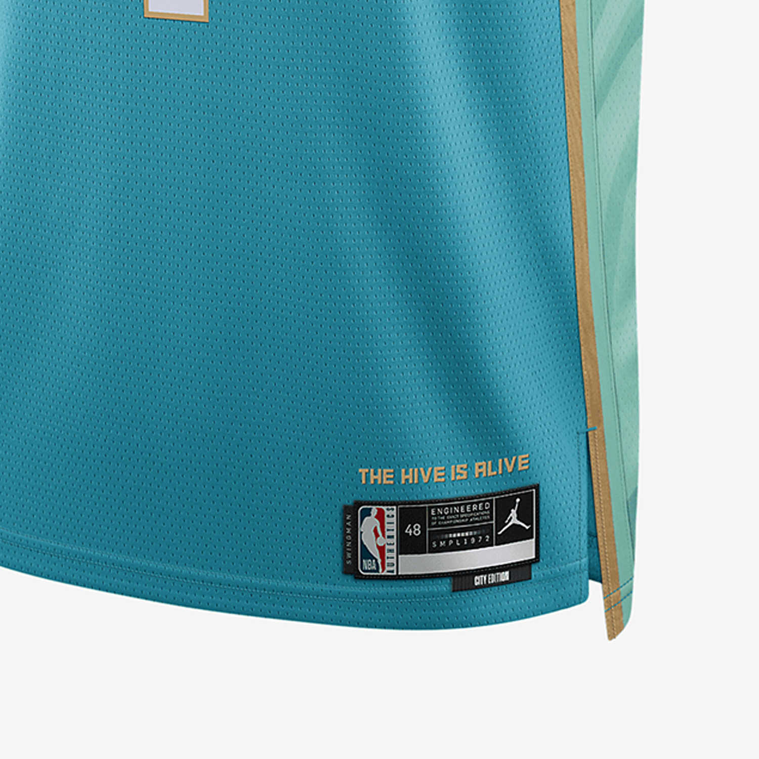 Jordan Basketball Jersey Hornets, Ball Size 1 Men’s Blue Green