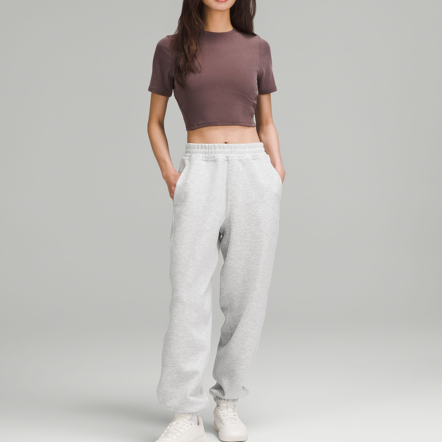 Lululemon Sports Pants Women’s Light Gray