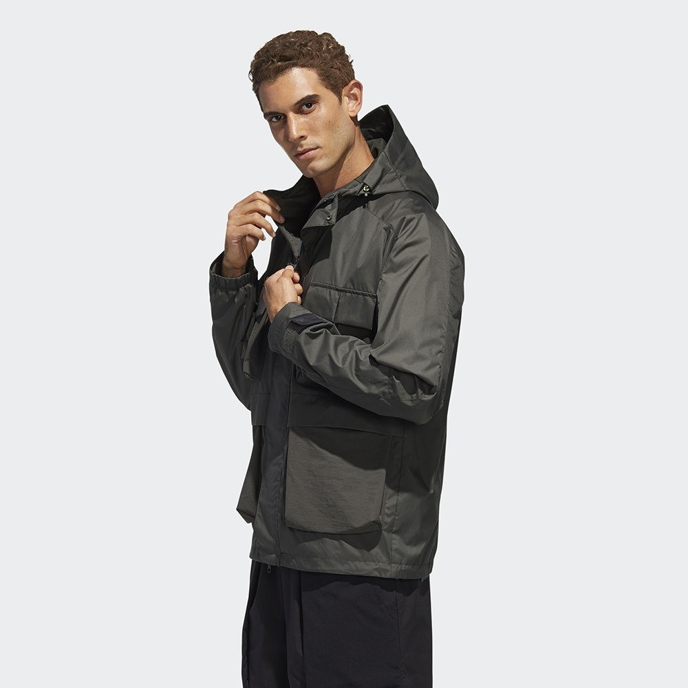Мужская куртка adidas TH WB JKT (коричневая) — фото 5
