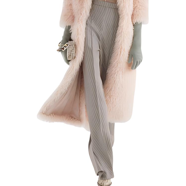 Женские штаны Fendi FW22 (хаки) — фото 6