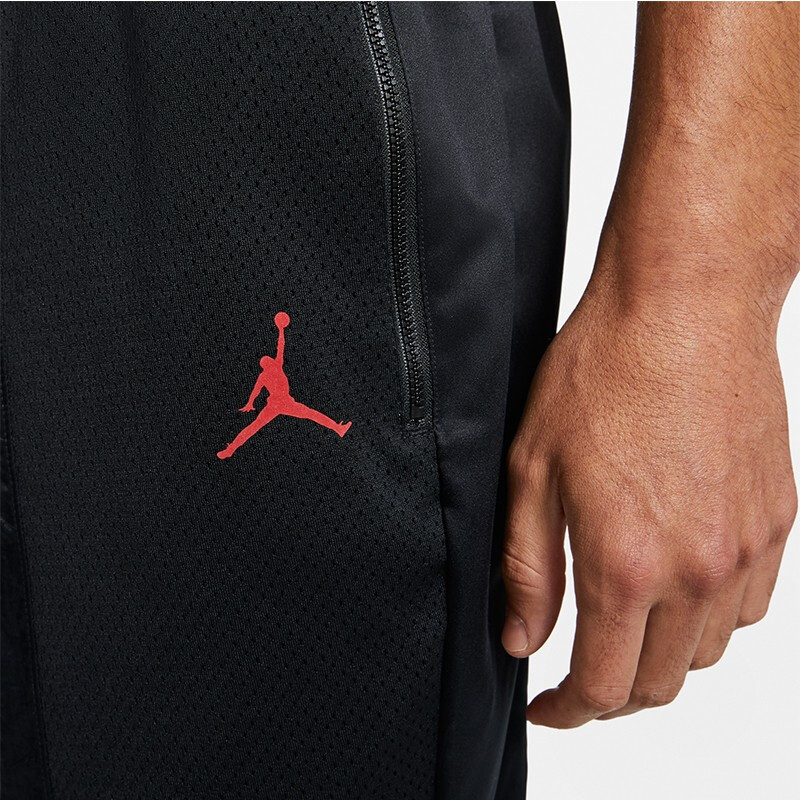 Jordan Mens Red Jumpman Logo Sport Pants Black