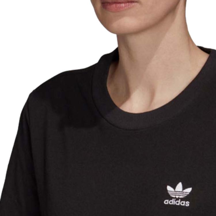 Женское платье adidas originals Tee Dress LOGO (черное) — фото 6