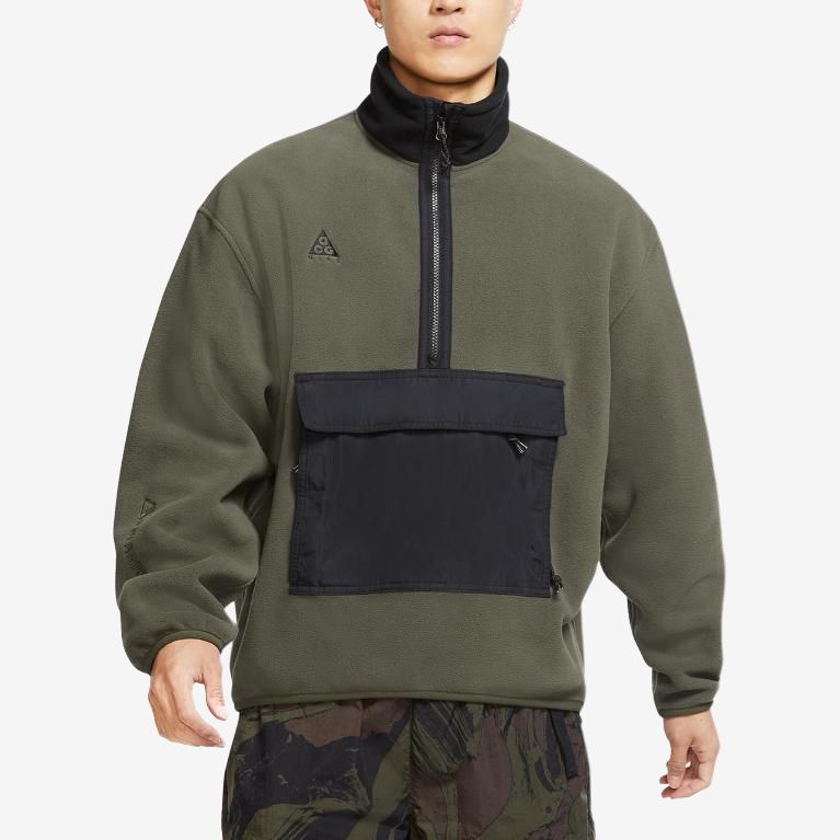 Мужская куртка Nike ACG (армейская зеленая) — фото 5