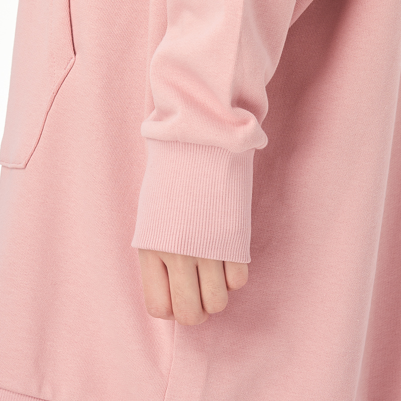 Женское платье PUMA Classics Hooded Longsleeve Dress (розовый) — фото 6
