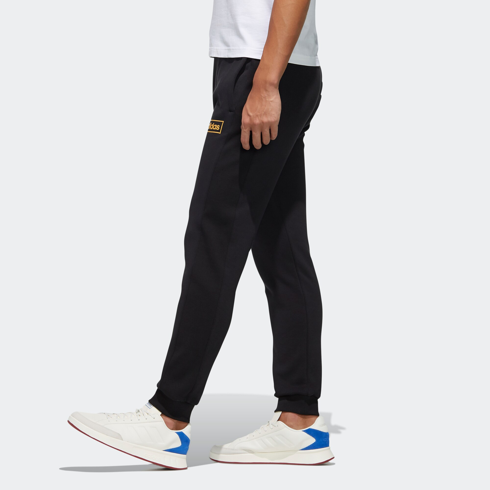 Мужские штаны adidas neo M C+ TP (черные) — фото 4