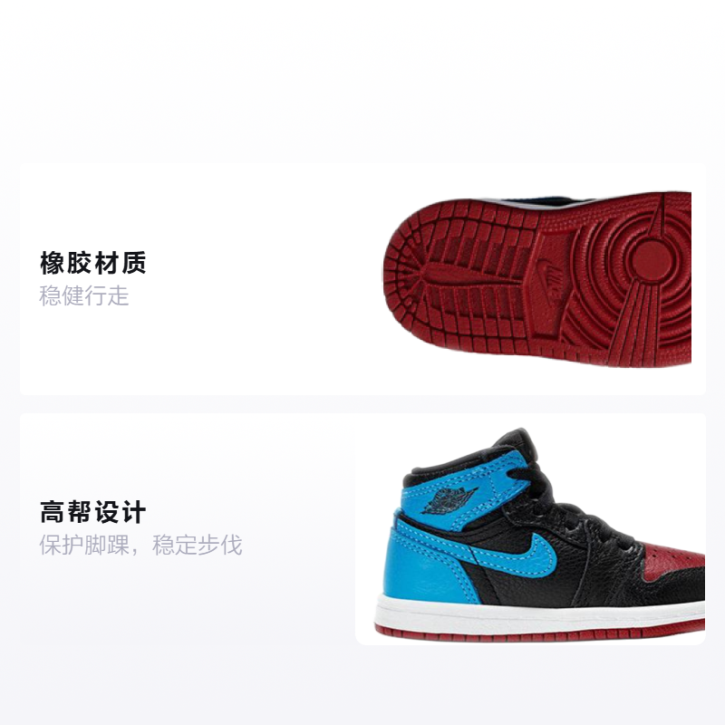 Детские кроссовки Jordan Air Jordan 1 (черно-белые) — фото 2