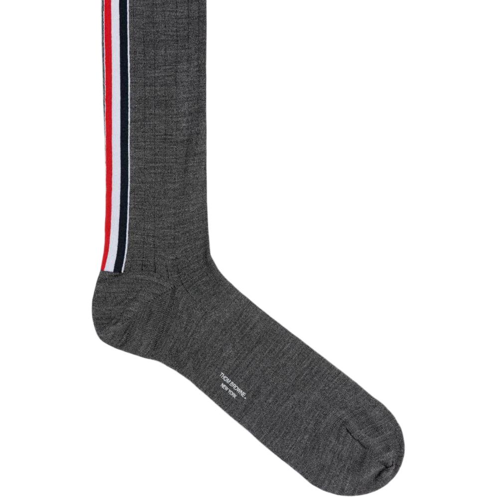 THOM BROWNE· Knee High Socks Men’s 1 Pack Gray