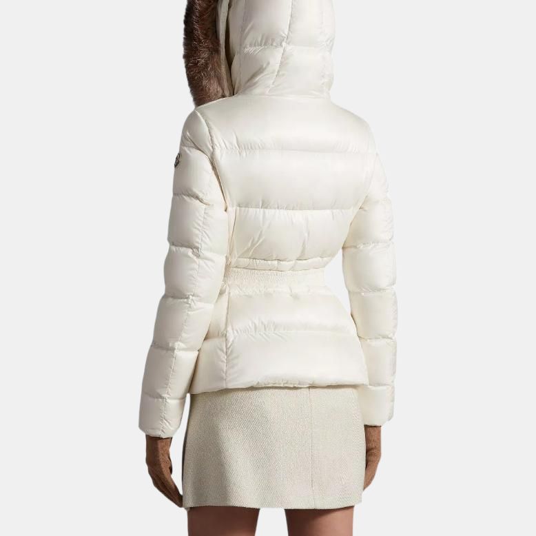 Женская куртка Moncler (белая) — фото 4