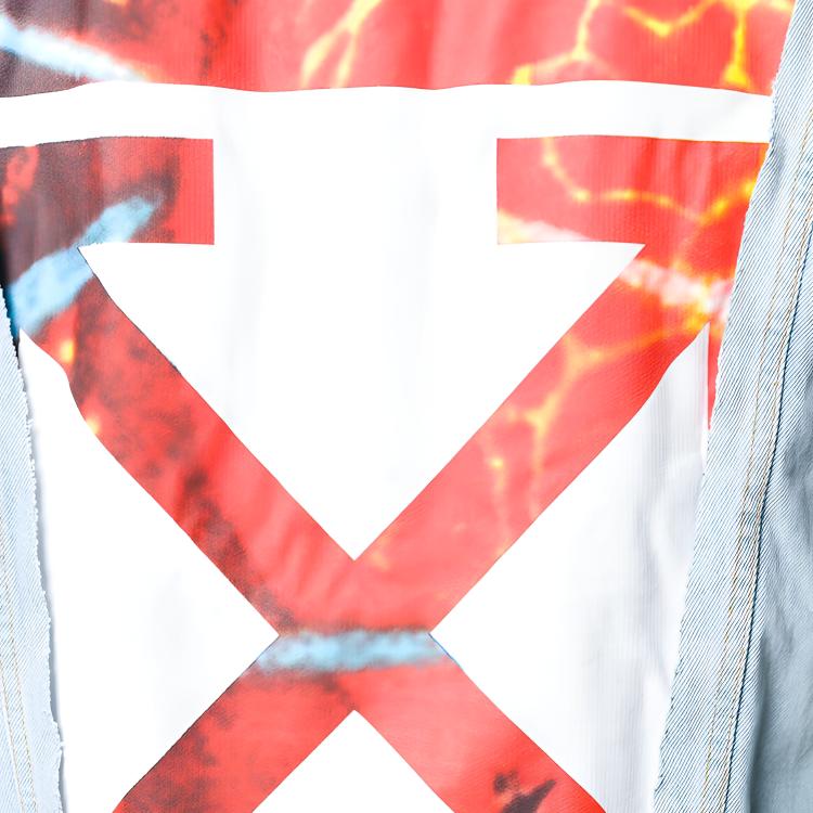 Мужская куртка OFF-WHITE SS19 (голубая) — фото 5