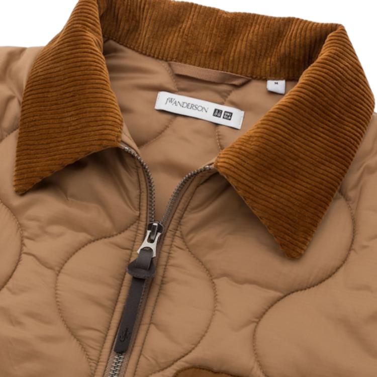 Мужская куртка UNIQLO × JW Anderson Quilted Blouson (бежевая) — фото 5