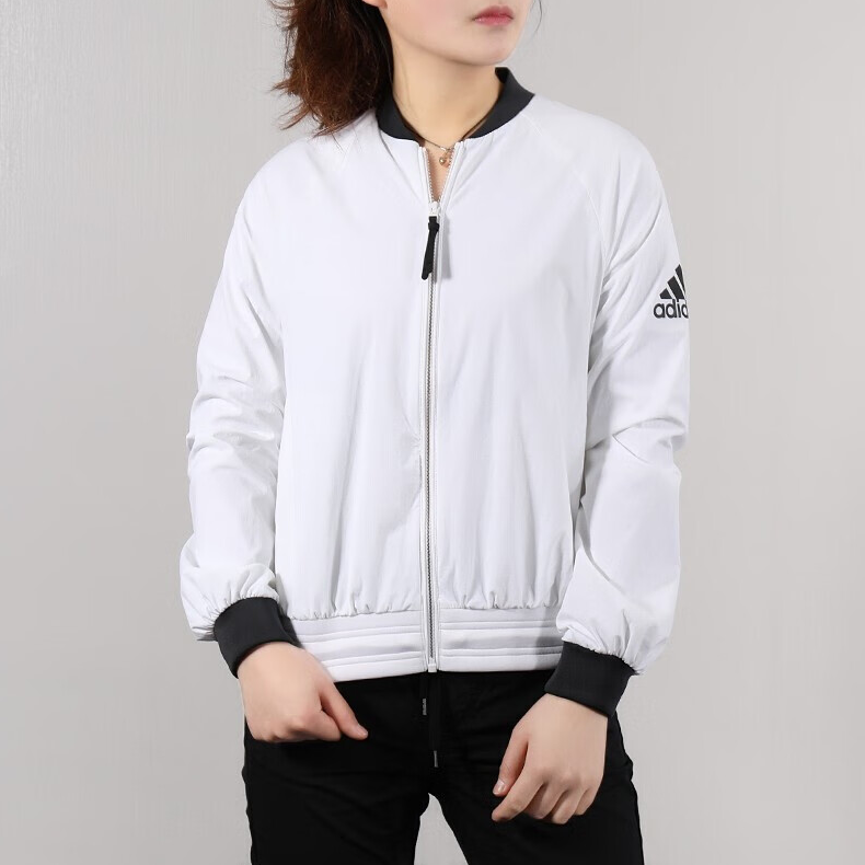 Куртка adidas Bomber Wv Fem (черный) — фото 4
