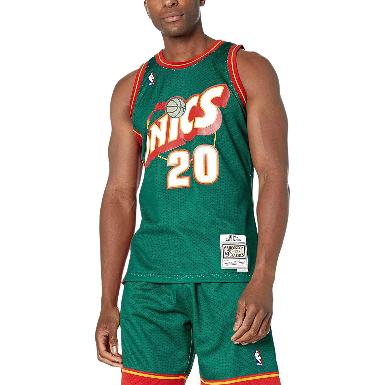 Mitchell Ness x Nba Seattle Supersonics 1995 Gary Payton Split Swingman tank top