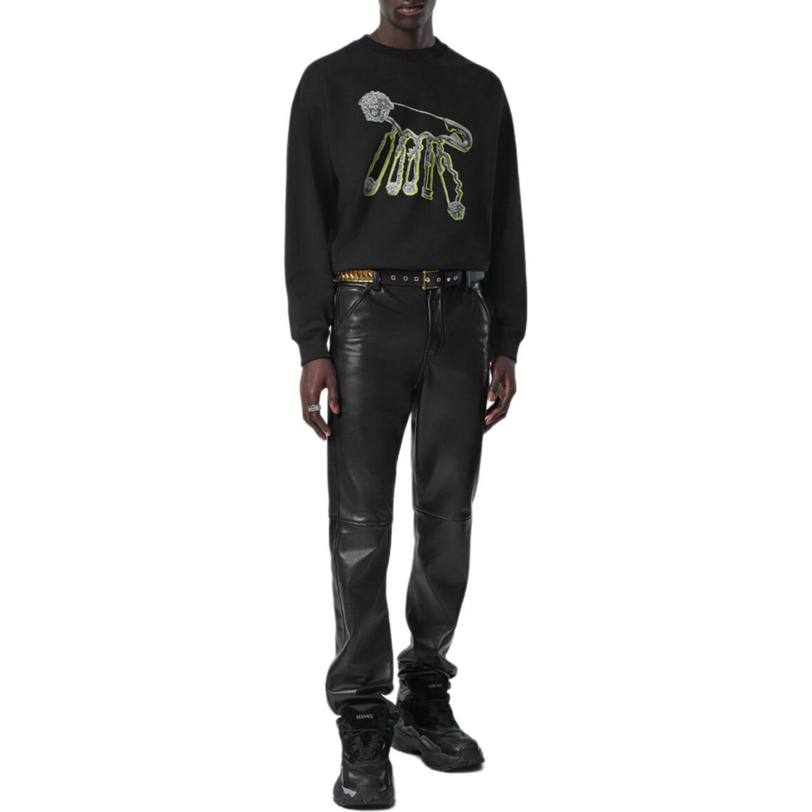 Худи Versace FW24 Logo (черный) — фото 2